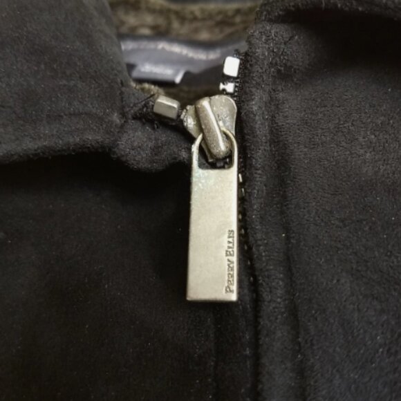 Perry Ellis Portfolio Men's Black Jacket Size Large, Fur lined - Picture 14 of 16